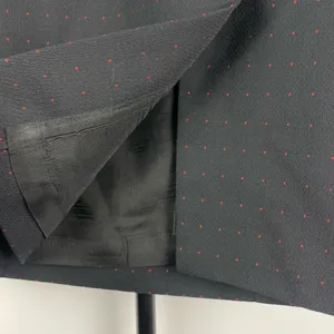 French Connection Black‎ Red Polka Dot Retro Front Slit Pencil Skirt thumbnail 2