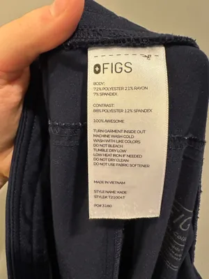 FIGS Kade Cargo Scrub Pants Navy thumbnail 10