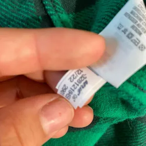 Aerie Green Plaid Flannel Shirt Button Down Cozy Oversized Top Size M thumbnail 6
