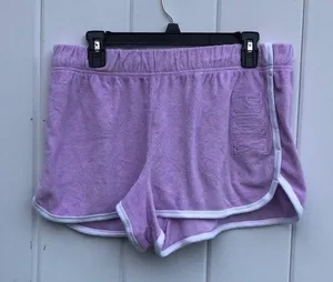 Pink Victoria’s Secret XL purple shorts cloth shorts towel material shor… thumbnail 1