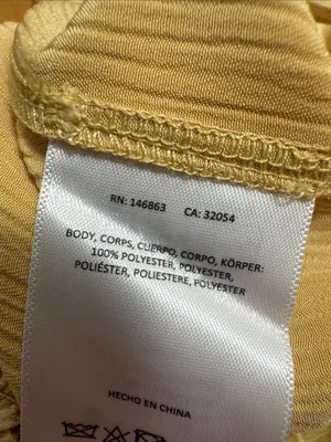 Anthropologie Mare Mare Plisse Satin Wide-Leg Pants yellow M thumbnail 5