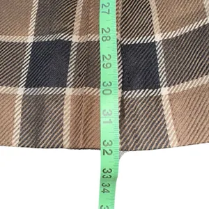 90s Vintage Plaid Wool Midi Skirt High Rise 12 | Dark Academia Preppy Scholarly‎ thumbnail 7