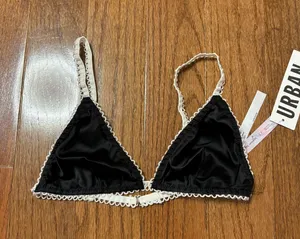 Urban Outfitters NWT Out From Under Christy About Time Satin Triangle Bra thumbnail 3