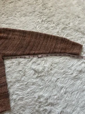 Madewell Prentiss Sweater Spacedye Shoulder Tuck Pullover Autumn Brown Sz L thumbnail 13