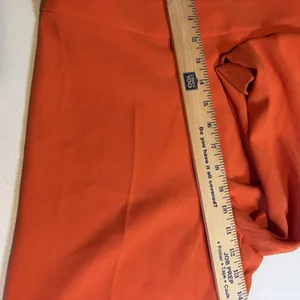 ZARA Orange Wide Leg Pants XS High Rise Flowy Polyester Casual Chic Women Capsul thumbnail 7