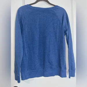 NBA Sz Small Womens Fleece Lined OKC OklahomaCity Thunder Blue Cotton Sweatshirt thumbnail 2