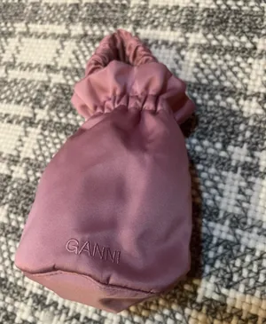 GANNI Pink Scrunchie Occasion Knot Top Handle Tote Bag Shoulder Drawstring Purse thumbnail 9
