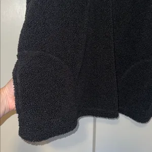 DIP Women's Sherpa Quarter Zip Pullover Jacket Black Cozy Fuzzy Soft Size 2X XXL thumbnail 4