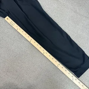 Gap Woven Slouchy‎ Pull On Crop Pants Black XS Ruffle Drawstring Waist High Rise thumbnail 11