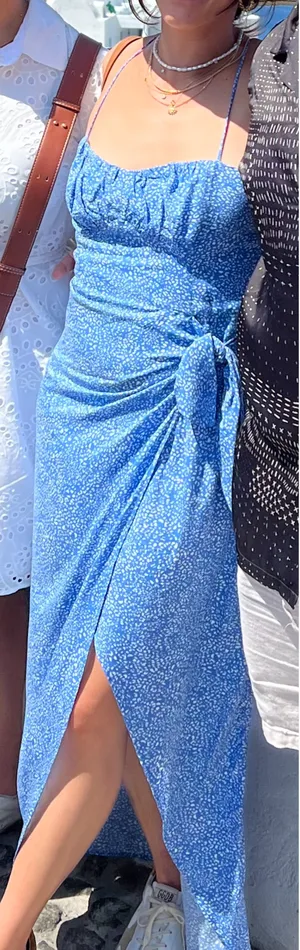 Zara Blue and White Dress thumbnail 3