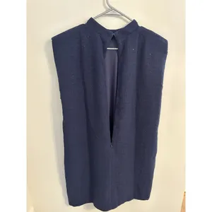 Entro Women's Sleeveless Mock Neck Dress Navy Sparkle Back Zip Size Large NWT‎ thumbnail 5