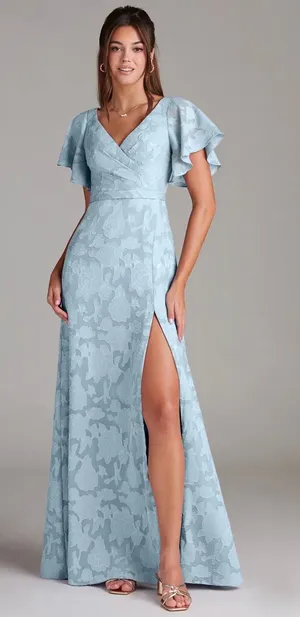 Azazie Bridesmaid Dress Sky Blue thumbnail 1
