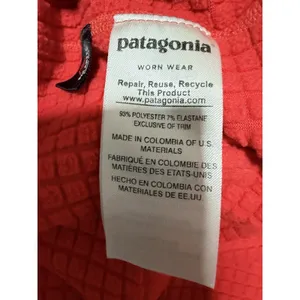 Patagonia Regulator R1 Pullover Fleece Jacket Bright Red Women's Size‎ Large thumbnail 10