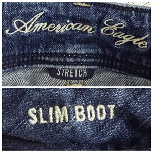 American Eagle Women’s Jeans Slim Boot Stretch Low Rise Medium Wash Size 4 Short thumbnail 5