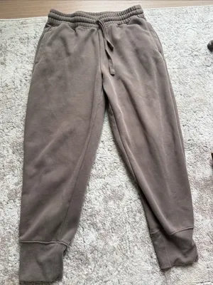 Lululemon Neutral Brown Drawstring fleece Sweatpants jogger size 4! thumbnail 6
