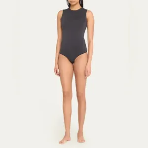 SKIMS Essentials Sleeveless Crewneck Bodysuit NWT Onyx XXS/XS Sold Out Slimming thumbnail 2