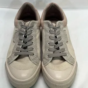 Rocket Dog Cherry Platform Sneakers Women 9.5 Beige/Pink Gray Laces Plush Foam‎ thumbnail 2
