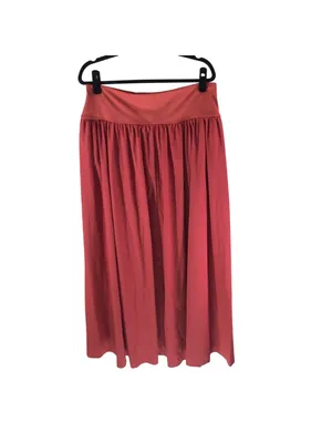 Halara Breezeful High Waisted Split 2-in-1 Flowy Quick Dry Maxi Skirt Red XL thumbnail 6