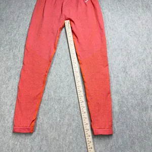 Gymshark Vital Seamless High Waisted Leggings Coral Orange Marl‎ Womens Medium thumbnail 6