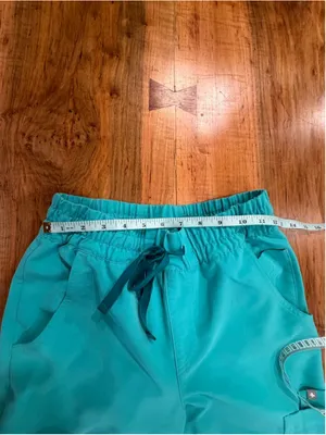FIGS Technical Collection Scrub Pants Womens XS Seafoam Teal Green Jogger Cargo thumbnail 10