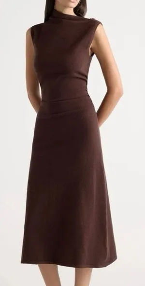 Modern Citizen Abel Sleeveless Asymmetric Knit Sweater Dress Small thumbnail 1