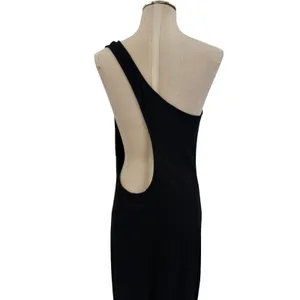 Free‎ People Beach Saturday Night Out One Shoulder Midi Dress Black Large thumbnail 9