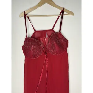 Cacique Plus Size 18/20 Chemise Babydoll Slip Dress Top Red Underwired Nighty thumbnail 3