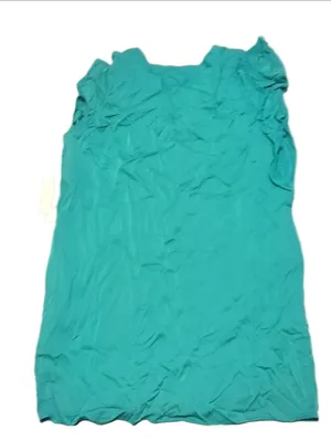 Liverpool Mermaid Teal Flutter Sleeve Dress Size XL thumbnail 2