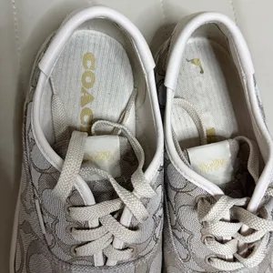 Coach Women's Citysole Skate sneakers Size 9B taupe tan lace up thumbnail 5