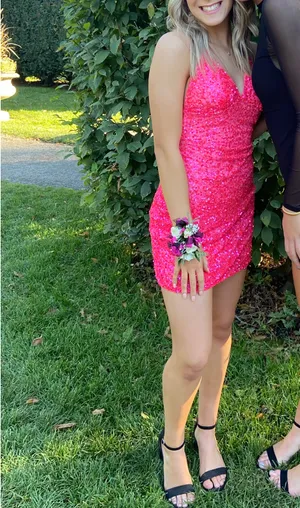 Pink sequin dress Size 0 thumbnail 4