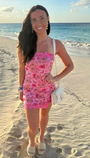 These Three Boutique Floral Pink Dress thumbnail 1