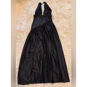NEW Delfi Collective Rae Halter Black Gown Sz XS thumbnail 8