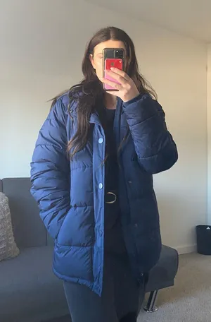 Navy Puffer Jacket Blue thumbnail 2