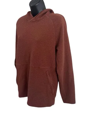 Lululemon Women’s Brown Waffle Top Long Sleeve Hoodie Pullover Size XS thumbnail 5