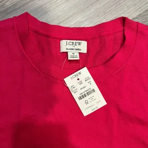 100% cotton J. Crew Vibrant Pink‎ Tank Top thumbnail 3
