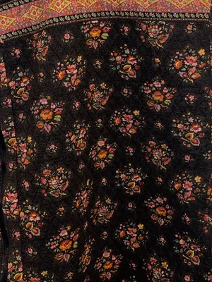 Vera Bradley Garment Black Bag with Colorful Floral & Plaid Pattern thumbnail 6