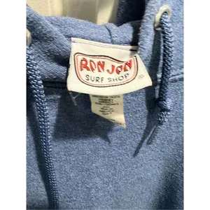 Vintage Ron Jon Surf Shop Small Hoodie Blue Life in the Slow Lane Beach thumbnail 8