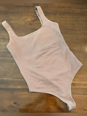 Abercrombie & Fitch Women’s Brown Square Neck Sleeveless Stretch Bodysuit Sz XS thumbnail 1