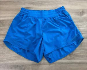 Lululemon Hotty Hot Low-Rise Lined Short 4" Poolside Blue Women Size 6 thumbnail 1