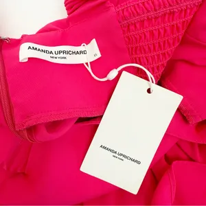 Amanda Uprichard Nicolia Tiered Mini Dress: Begonia Pink thumbnail 11