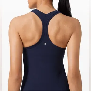 Lululemon Cool Racerback Tank Top Hero Blue Navy Size 6 thumbnail 2