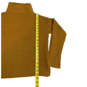 Madewell Belmont Mockneck Sweater Womens XXS Golden Harvest Ribbed Fall Knit thumbnail 6