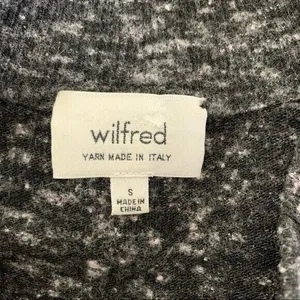 Wilfred Aritzia Top Small Gray Long Sleeve Minimalist Cozy Luxe thumbnail 6