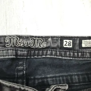 Miss Me Signature Skinny Jeans Black Size 28 Low Rise Stretch Denim thumbnail 8