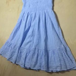 Indikah Tamika Blue Mini Flowy Dress‎ Women’s Size Large NWT thumbnail 7