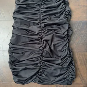 Ruched Black Halter Dress thumbnail 11