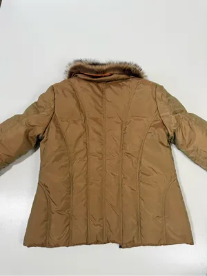 MICHAEL Michael Kors Quilted Puffer Jacket with Faux-Fur Collar in Camel/Tan thumbnail 10