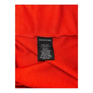 Who What Wear Fiery Red Long Sleeve Sheath Ruffle Dress Size: Small thumbnail 12