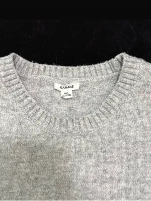 Garage Light Gray Crewneck Women's Sweater thumbnail 4