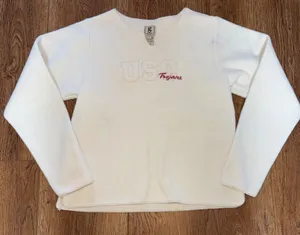 USC Trojans Fleece Pullover Gear For Sports Sweatshirt Womens S‎ White College thumbnail 1